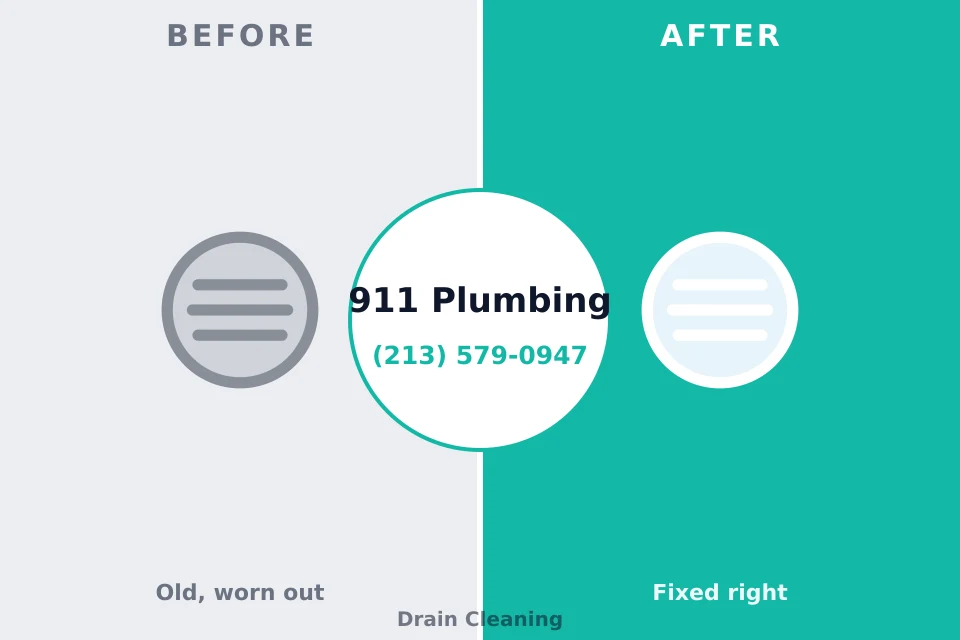 Before and after: plumbing repair Nickerson, KS